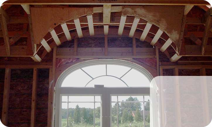 Arched ceiling construction